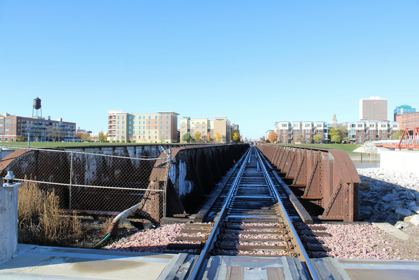 Looking east